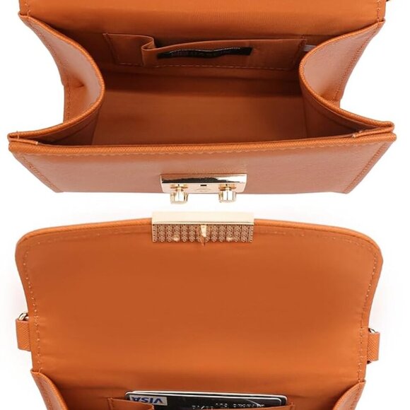 Women Small Crossbody Bag Designer Evening Bag Clutch Purse Handbag for Wedding/ - Picture 4 of 5